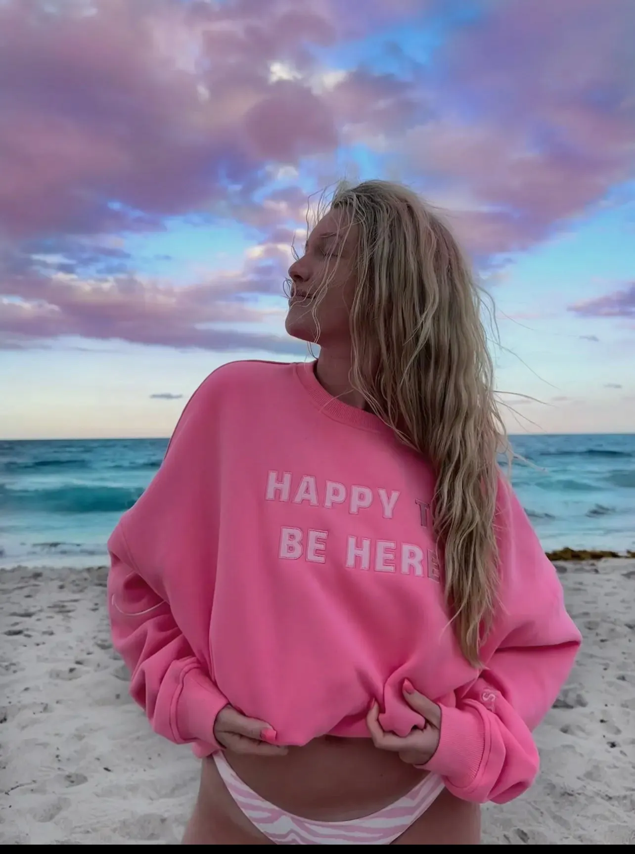 I Am Happy To Be Here Luxe Sweatshirt