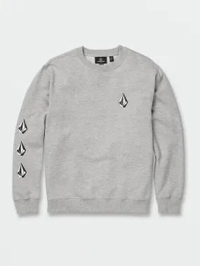 Iconic Stone Crew Sweatshirt - Heather Grey