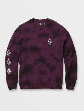 Iconic Stone Plus Crew Sweatshirt - Mulberry