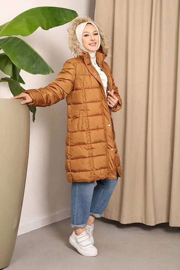 Imajbutik Womem's Hooded Puffer Coat