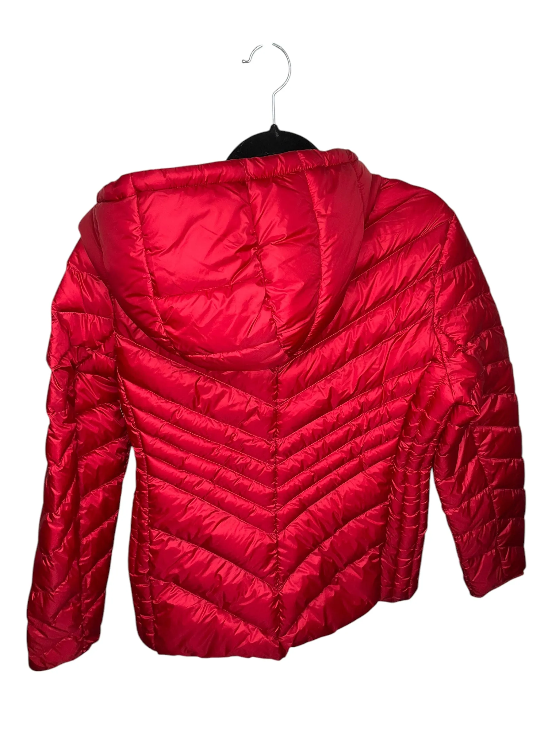 Jacket Puffer & Quilted By Anne Klein In Red, Size: M