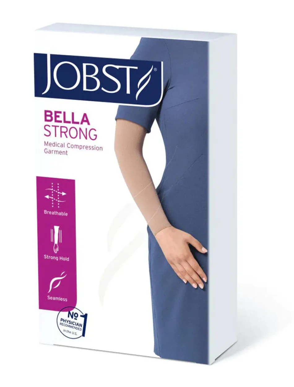 Jobst Bella Strong Armsleeve Silicone Band, Beige 20-30 mmHg