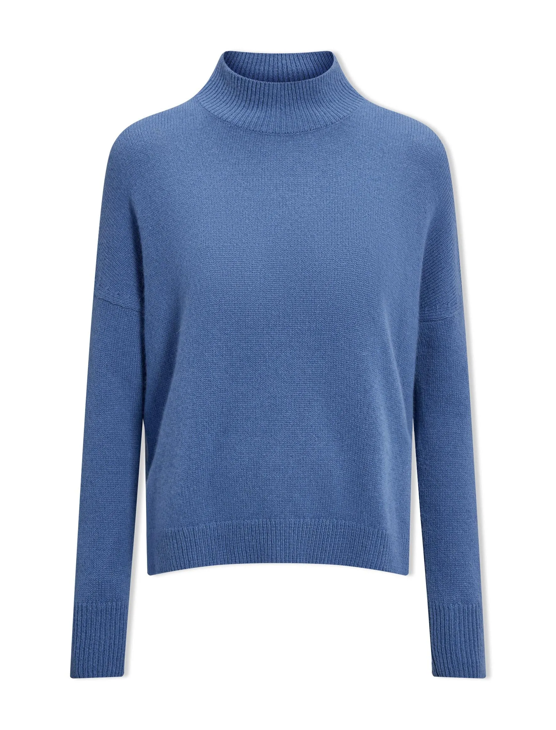 Johanna Cashmere Jumper - Mid Blue