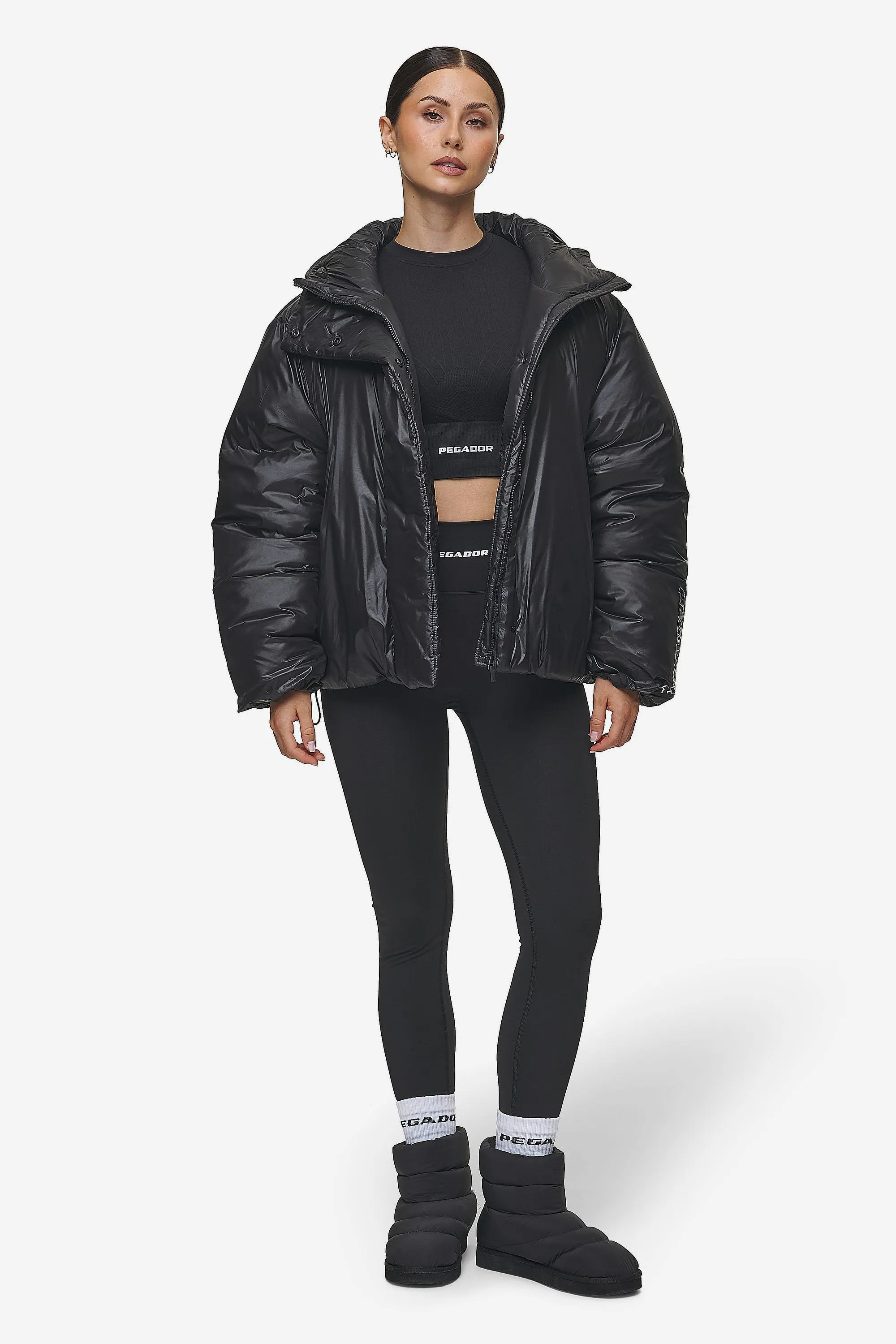 Keboli Oversized Puffer Jacket Black