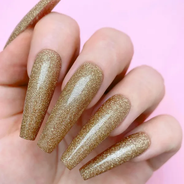 Kiara Sky All-in-One Gel   Polish Duo - 5017 Dripping Gold