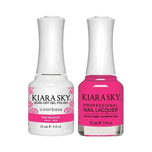 Kiara Sky Classic Gel & Polish Duo - 626 Pink Passport