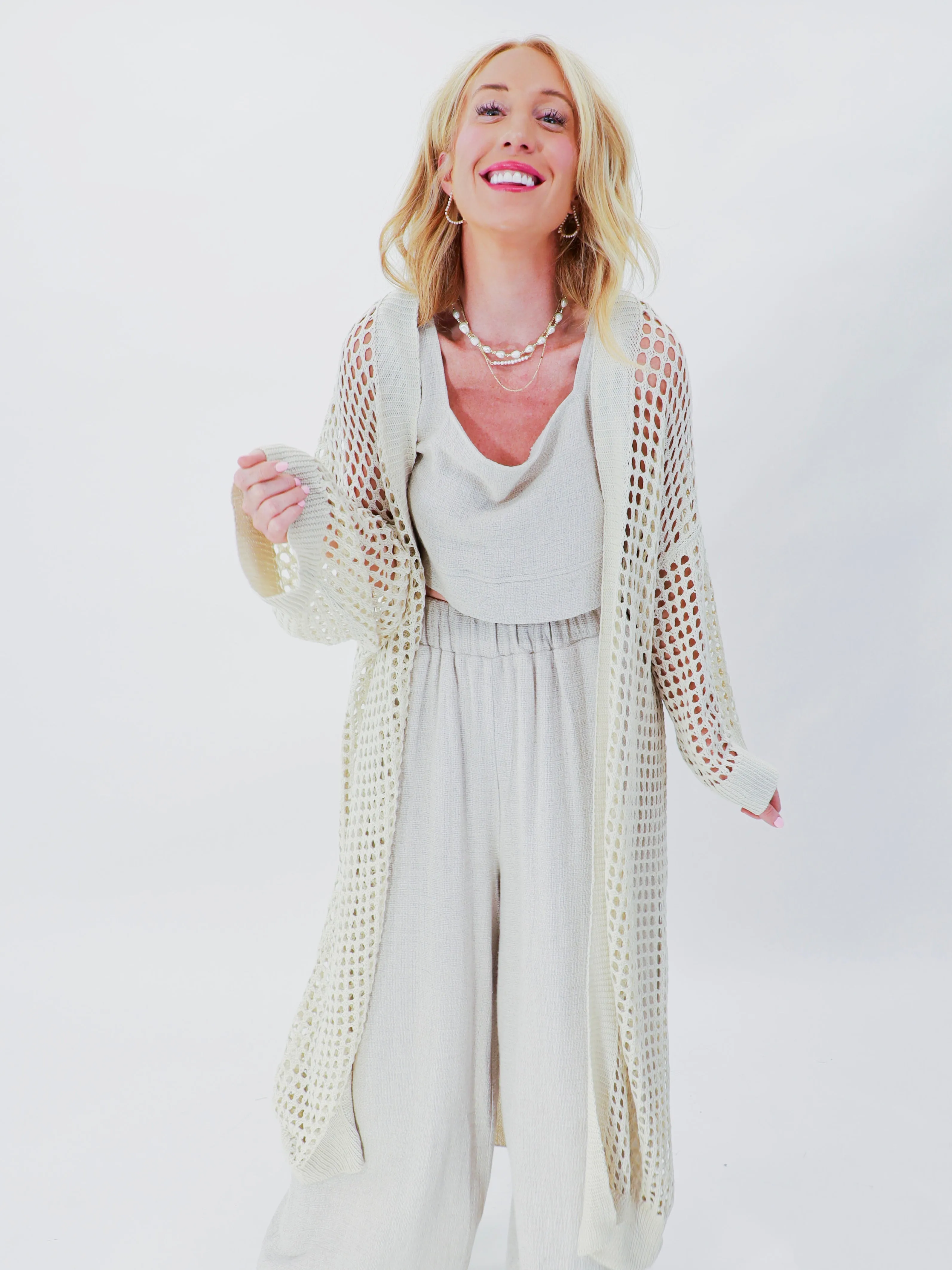 Kimmie's Open Knit Kimono