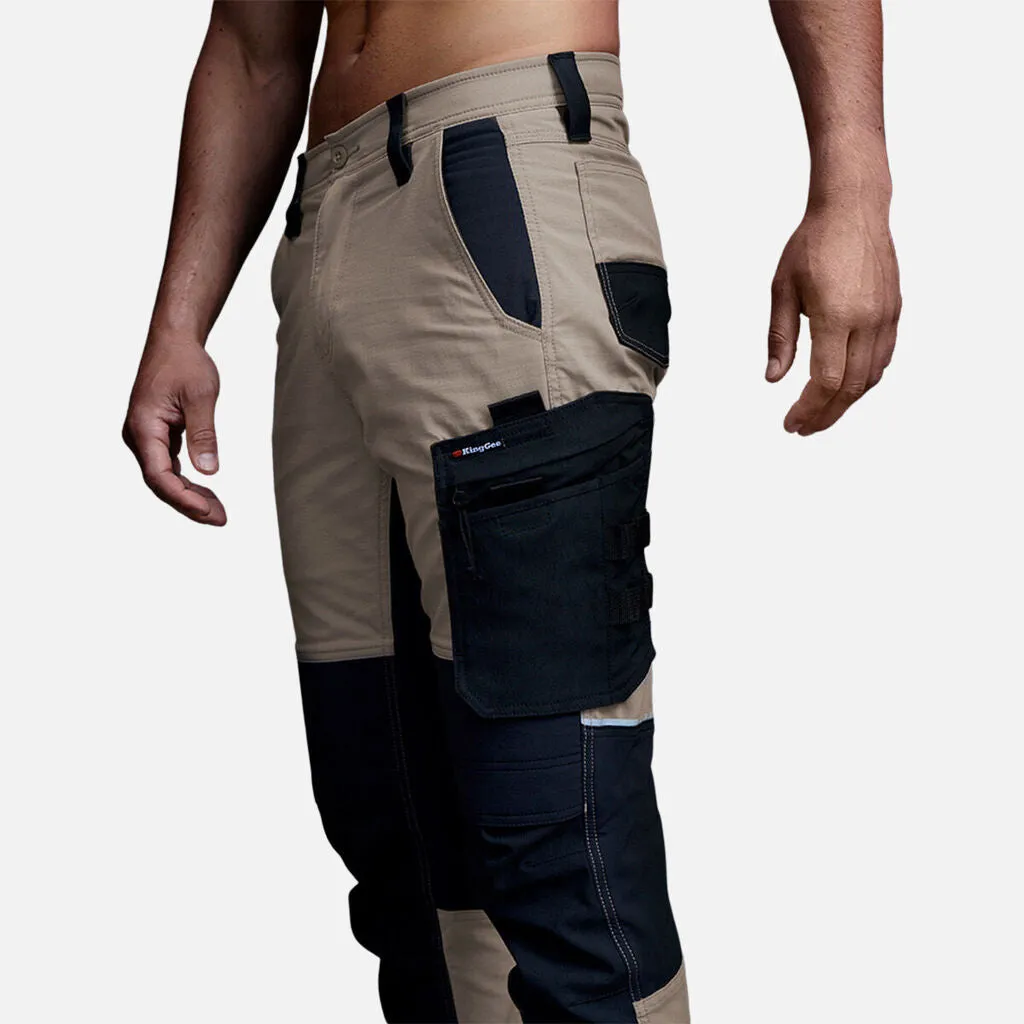 King Gee Quantum Lightweight Stretch Ripstop Pants with Knee Pockets (K13003)