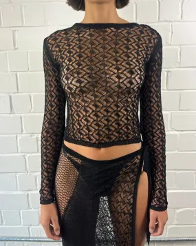 Knitted lace top