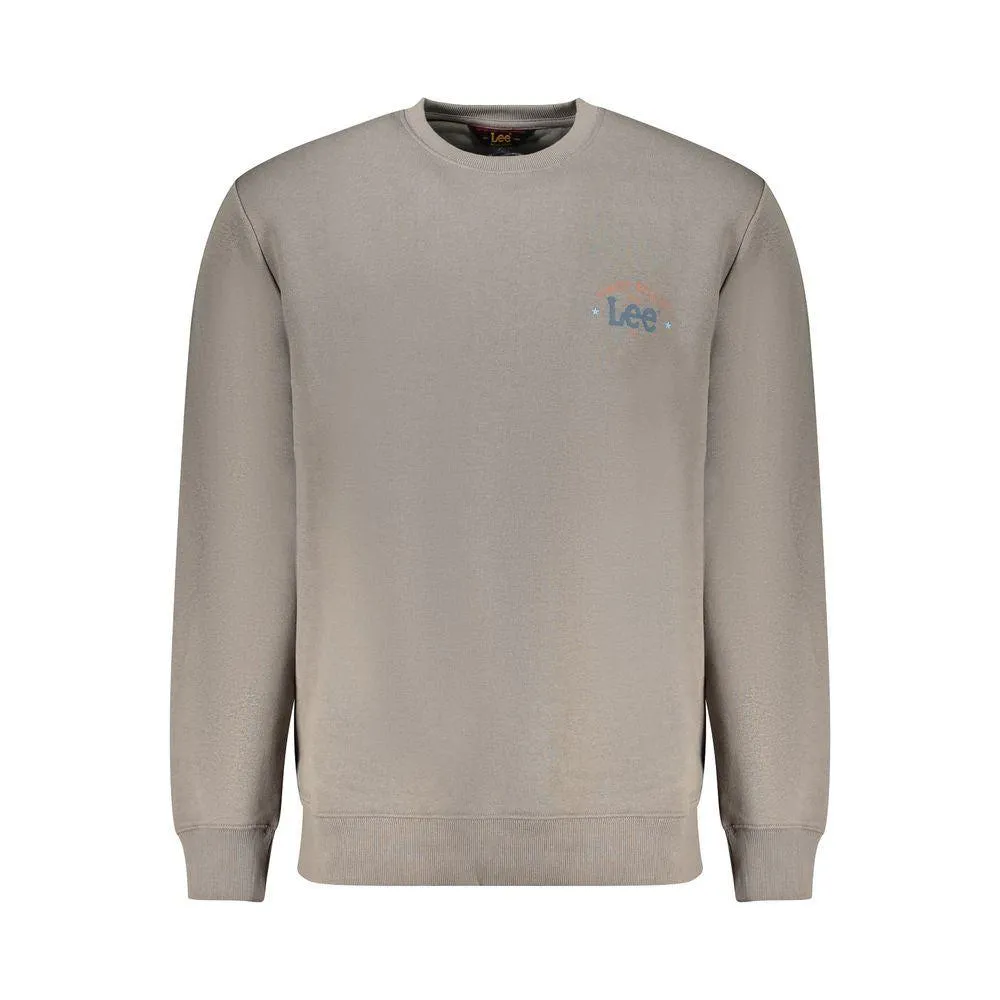 Lee Gray Cotton Men Sweater