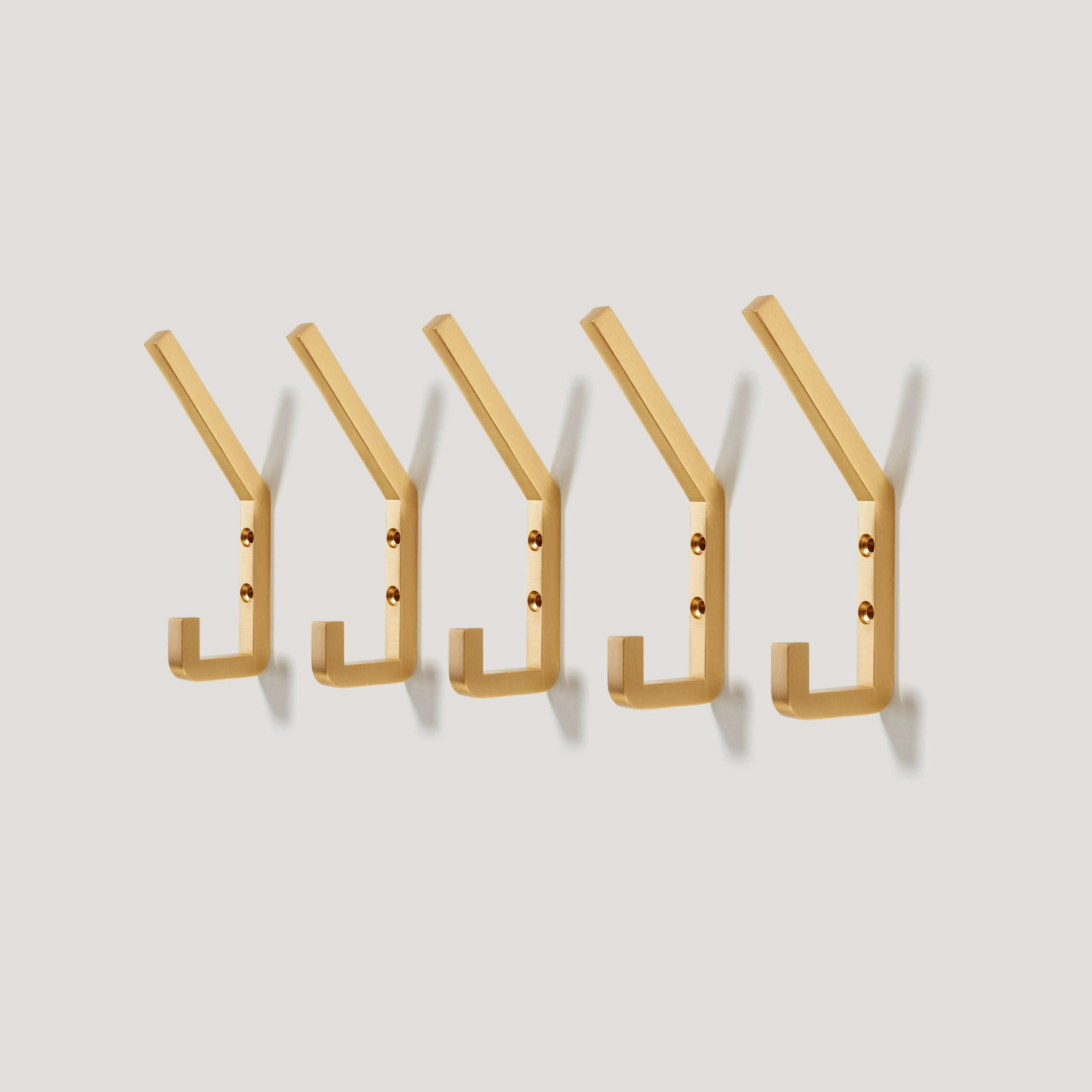 LEVI Square Hook - Brass