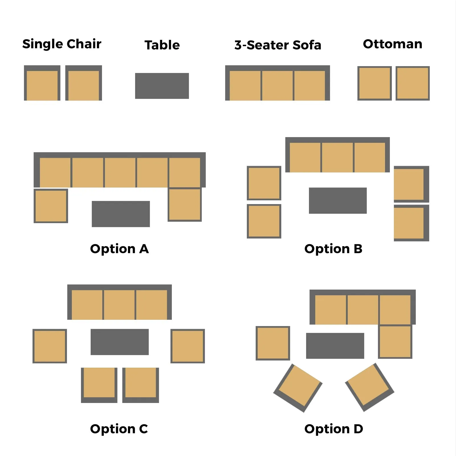 Livsip 7 Seater Outdoor Lounge Setting Garden Furniture Wooden Sofa Table Set