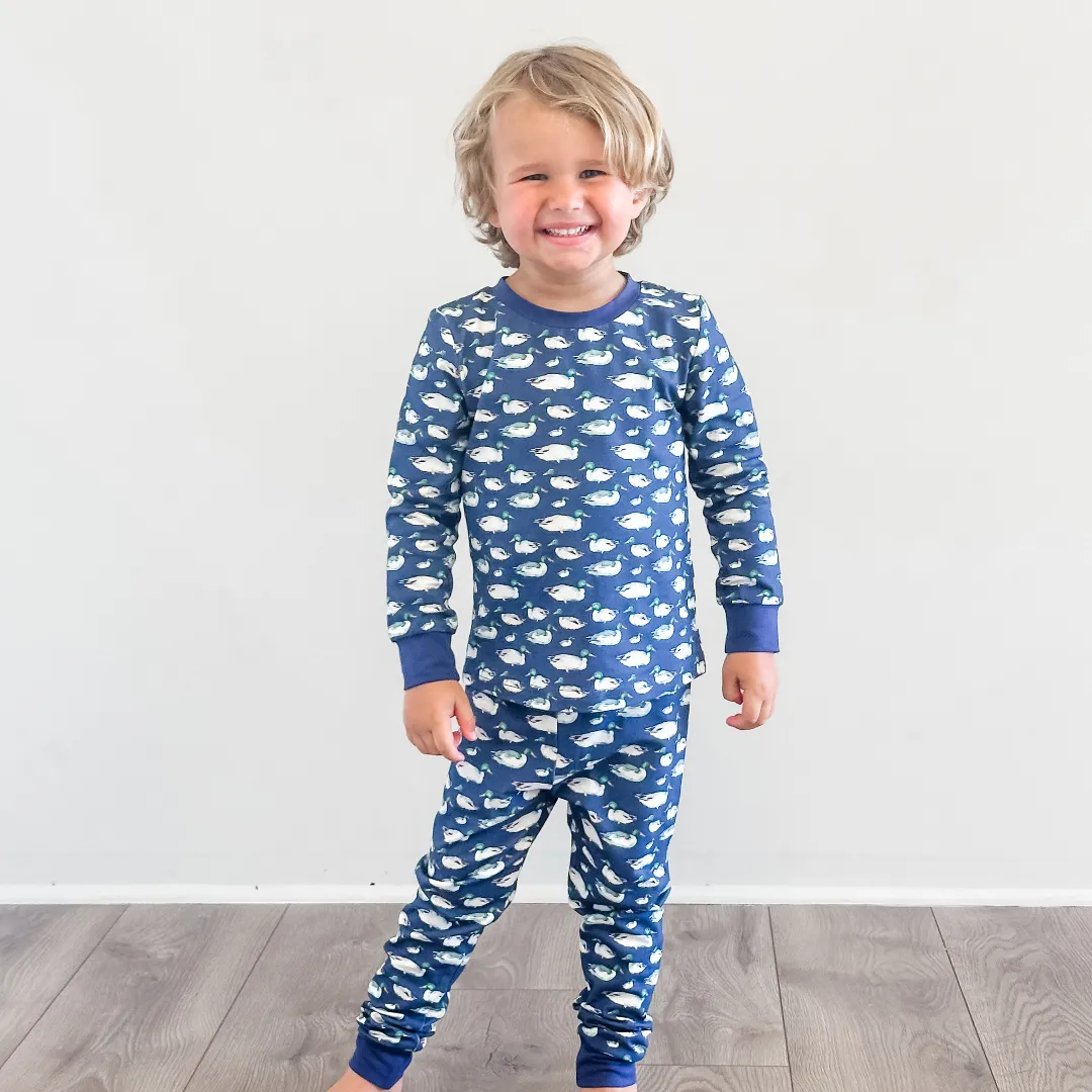 Long Sleeve Pajamas - Mallard Ducks