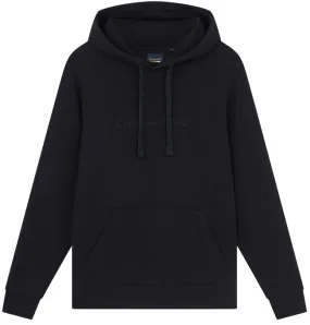 Lyle and Scott Mens Script Hooded Sweatshirt Jet Black