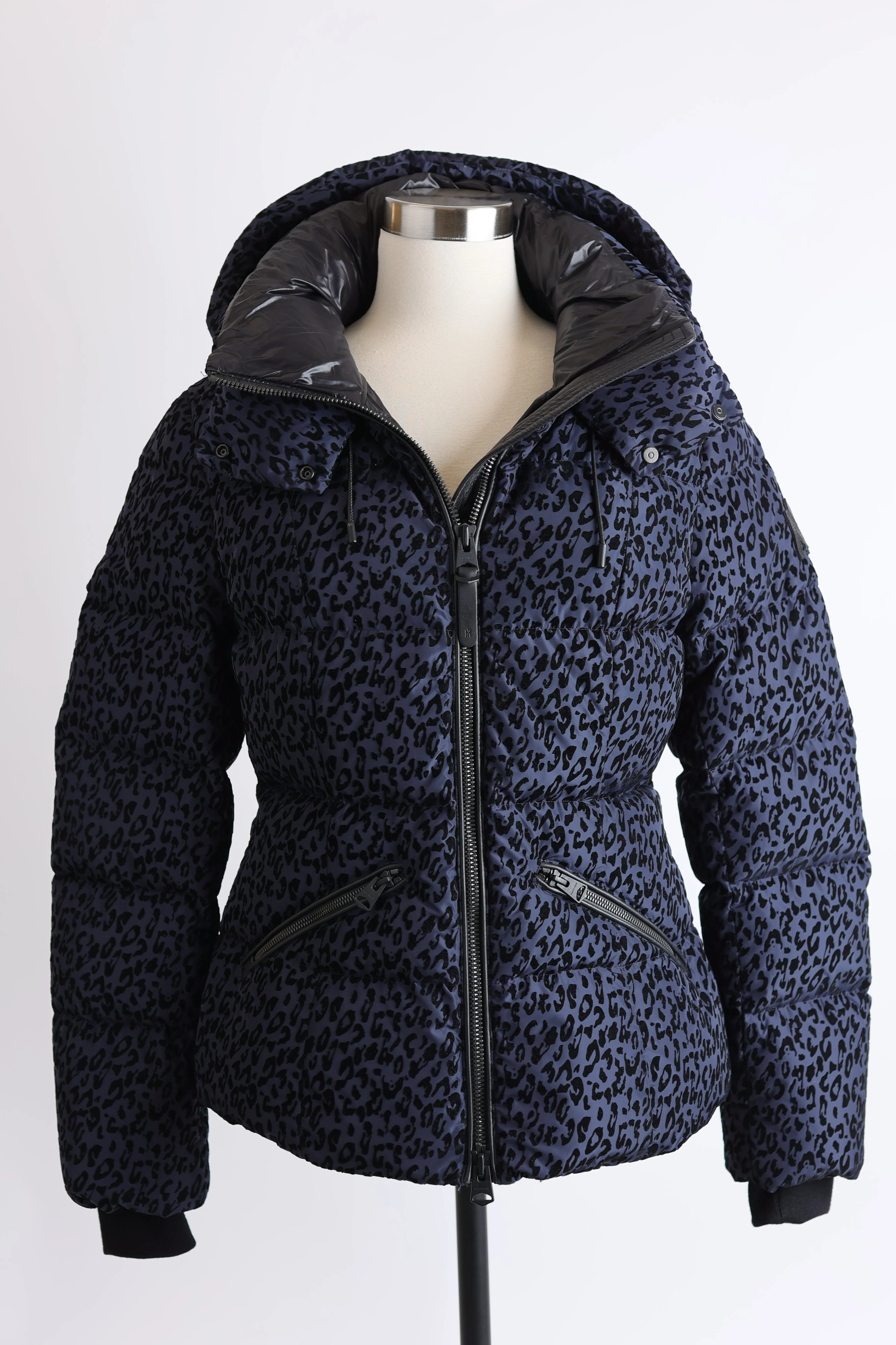 Madalyn Leopard Print Down Puffer Jacket