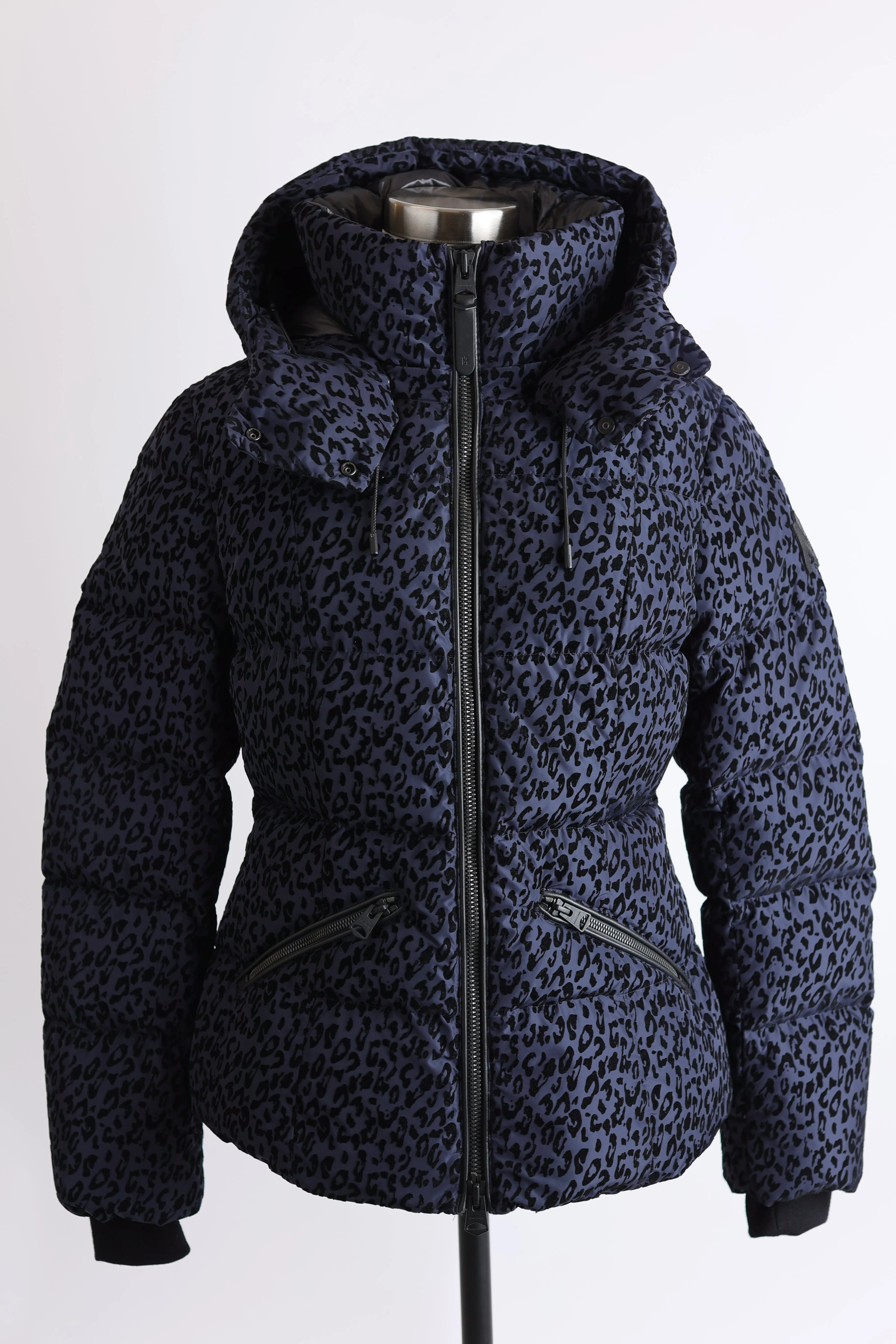 Madalyn Leopard Print Down Puffer Jacket