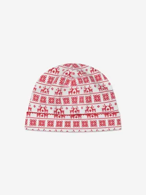 Magnolia Baby Baby Fair Isle Hat in Red