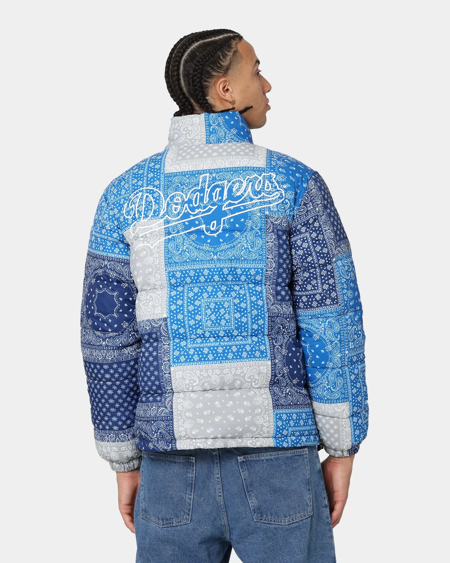 Majestic Athletic Los Angeles Dodgers Bandana Paisley Jacket Contrast Aop Paisley