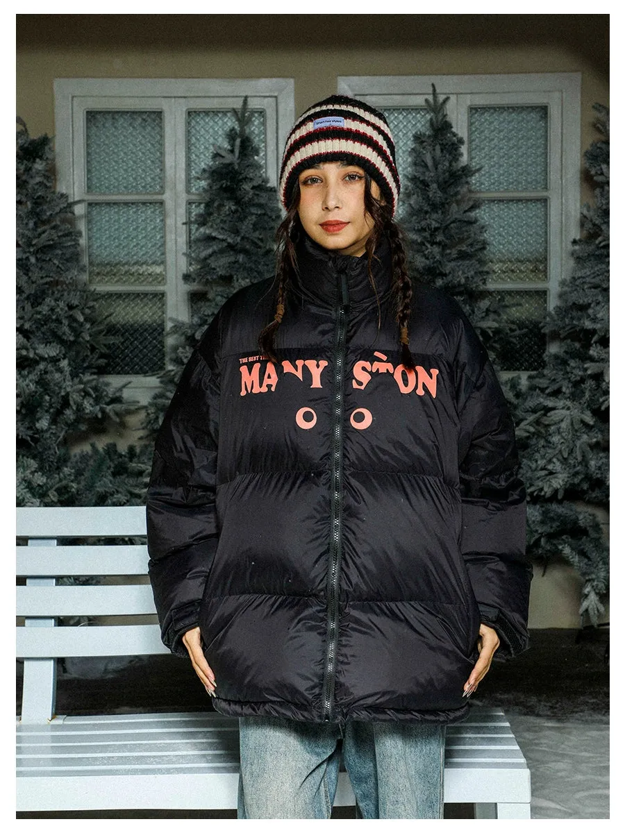 MANYSTON Cat Logo Puffer Jacket