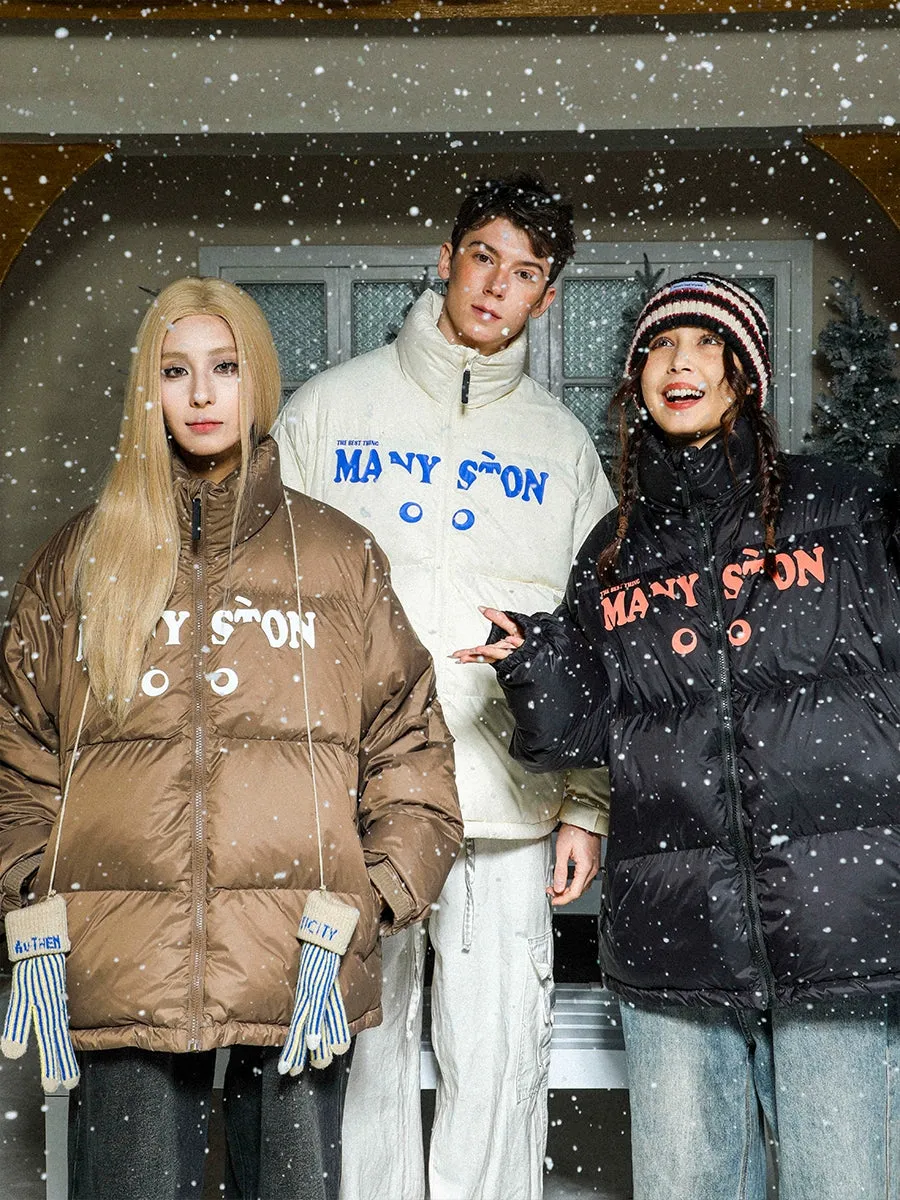 MANYSTON Cat Logo Puffer Jacket