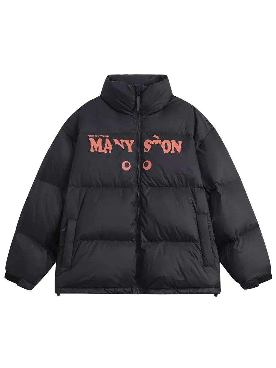 MANYSTON Cat Logo Puffer Jacket