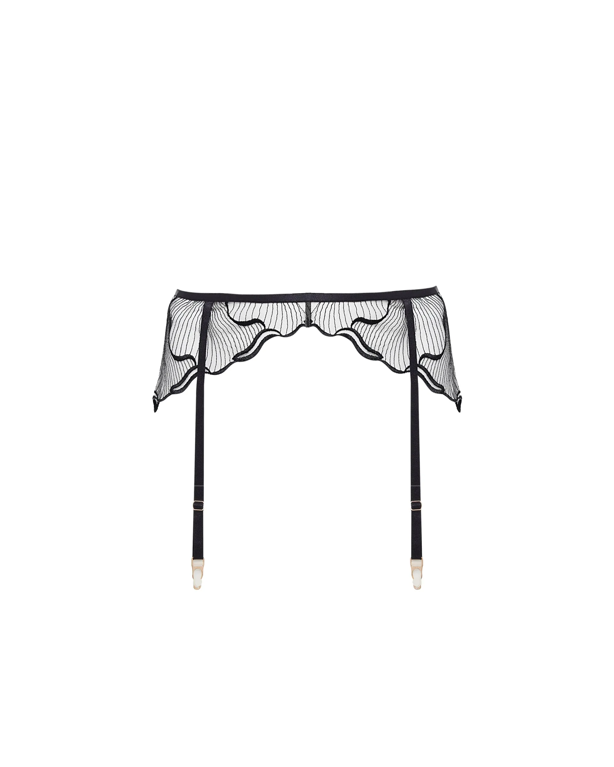 Marabel Suspender Black/Sheer