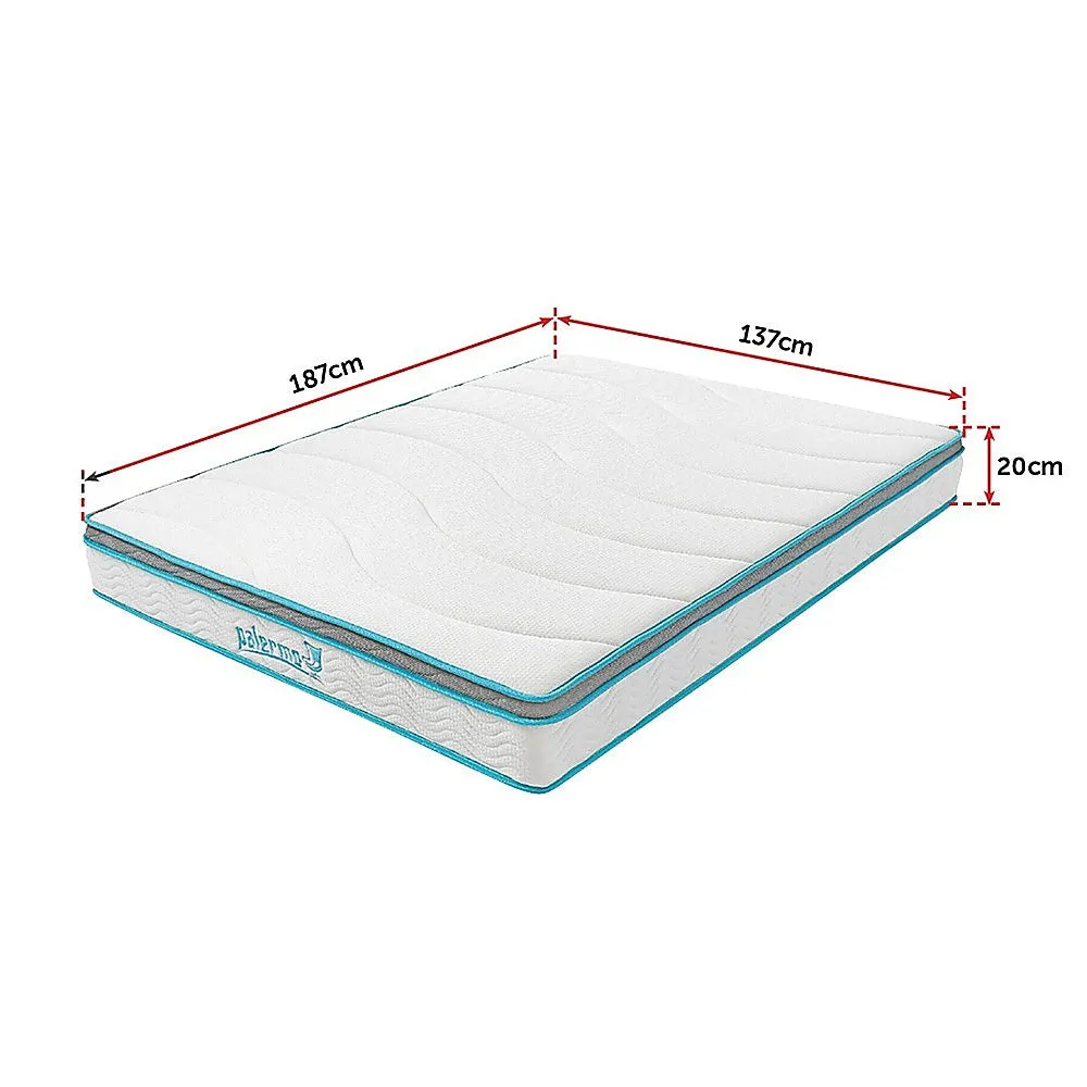 Medium Firm 20cm Hybrid Memory Foam and Spring Double Mattress