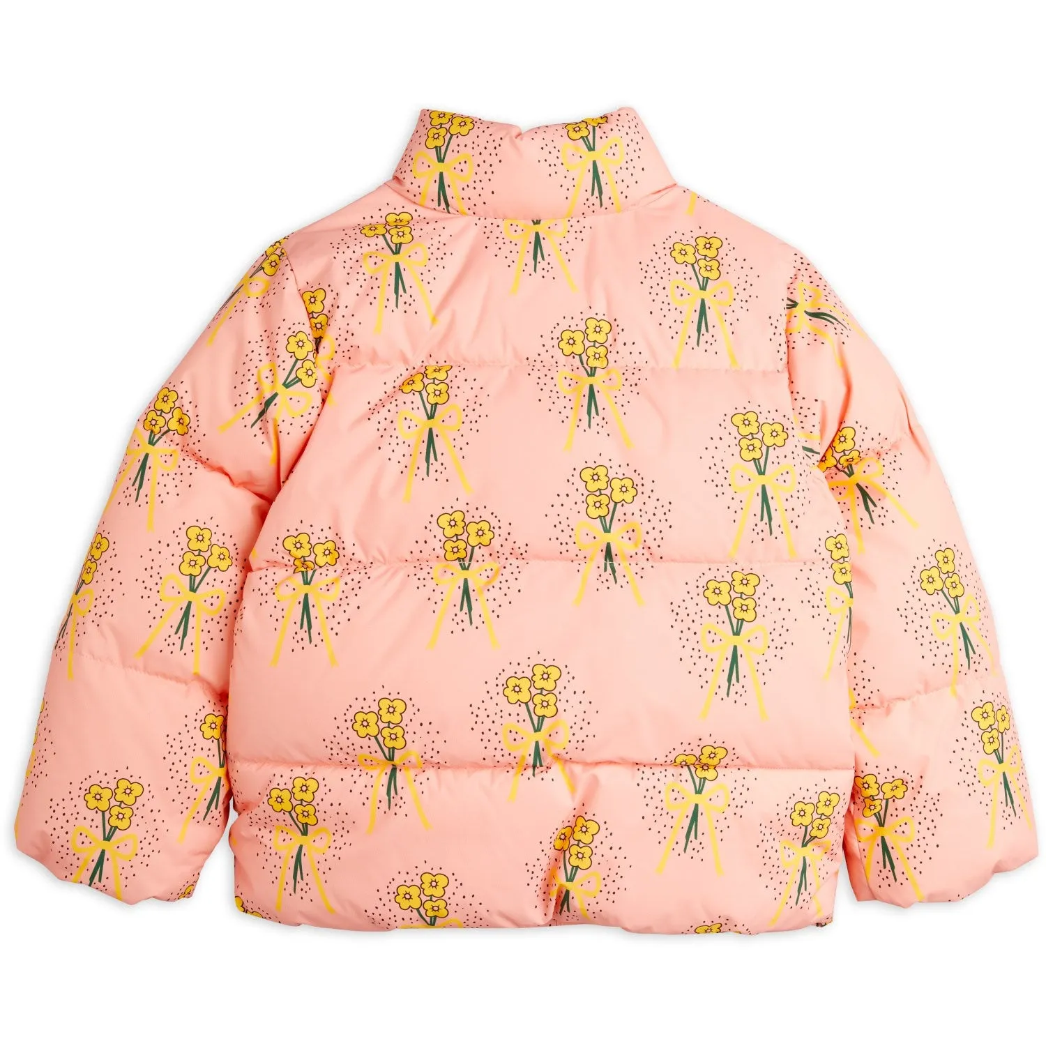 Mini Rodini Pink Winter Flowers Aop City Puffer Jacket