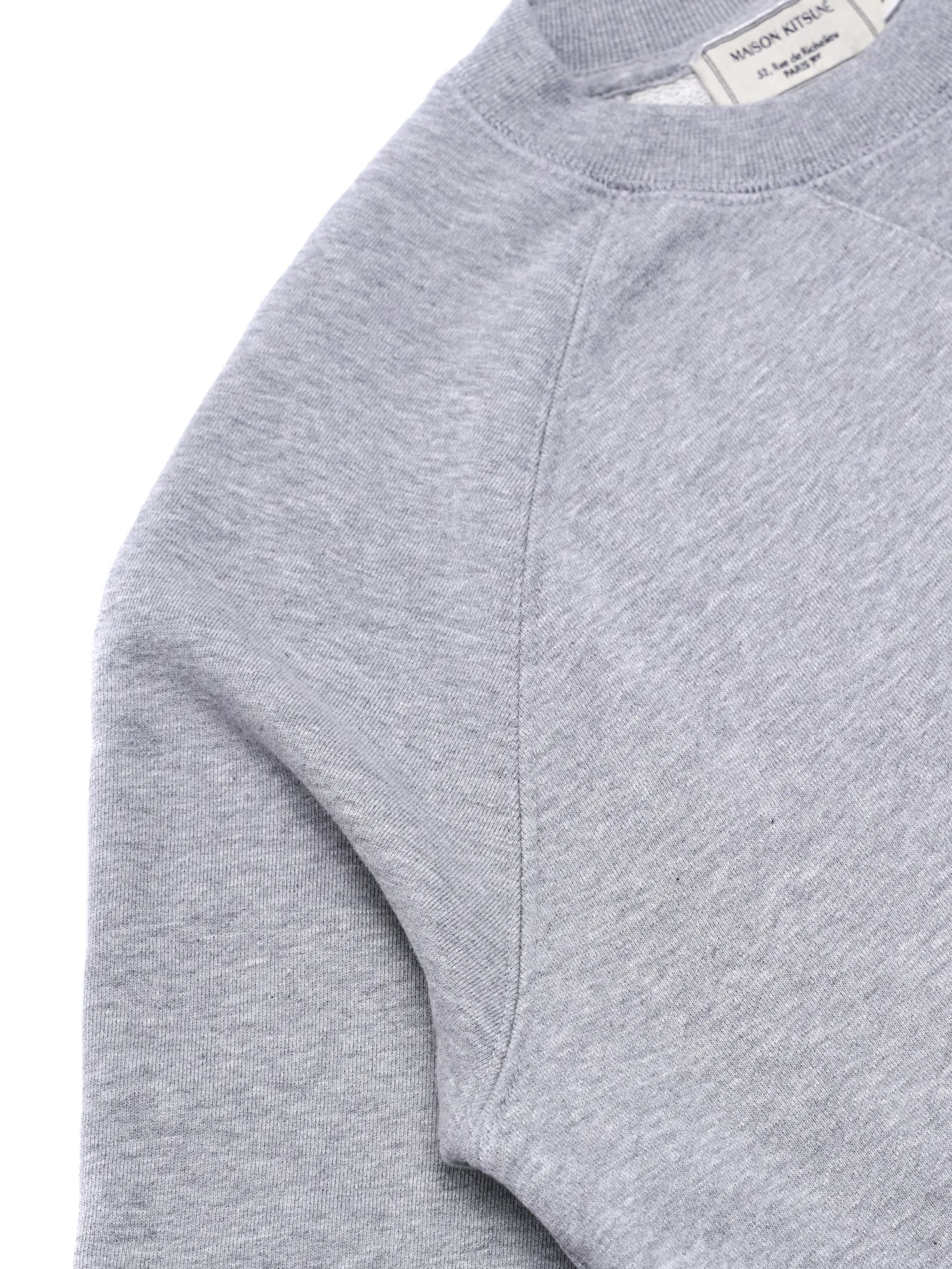 M_SWEATSHIRT FOX HEAD PATCH_GREY MELANGE