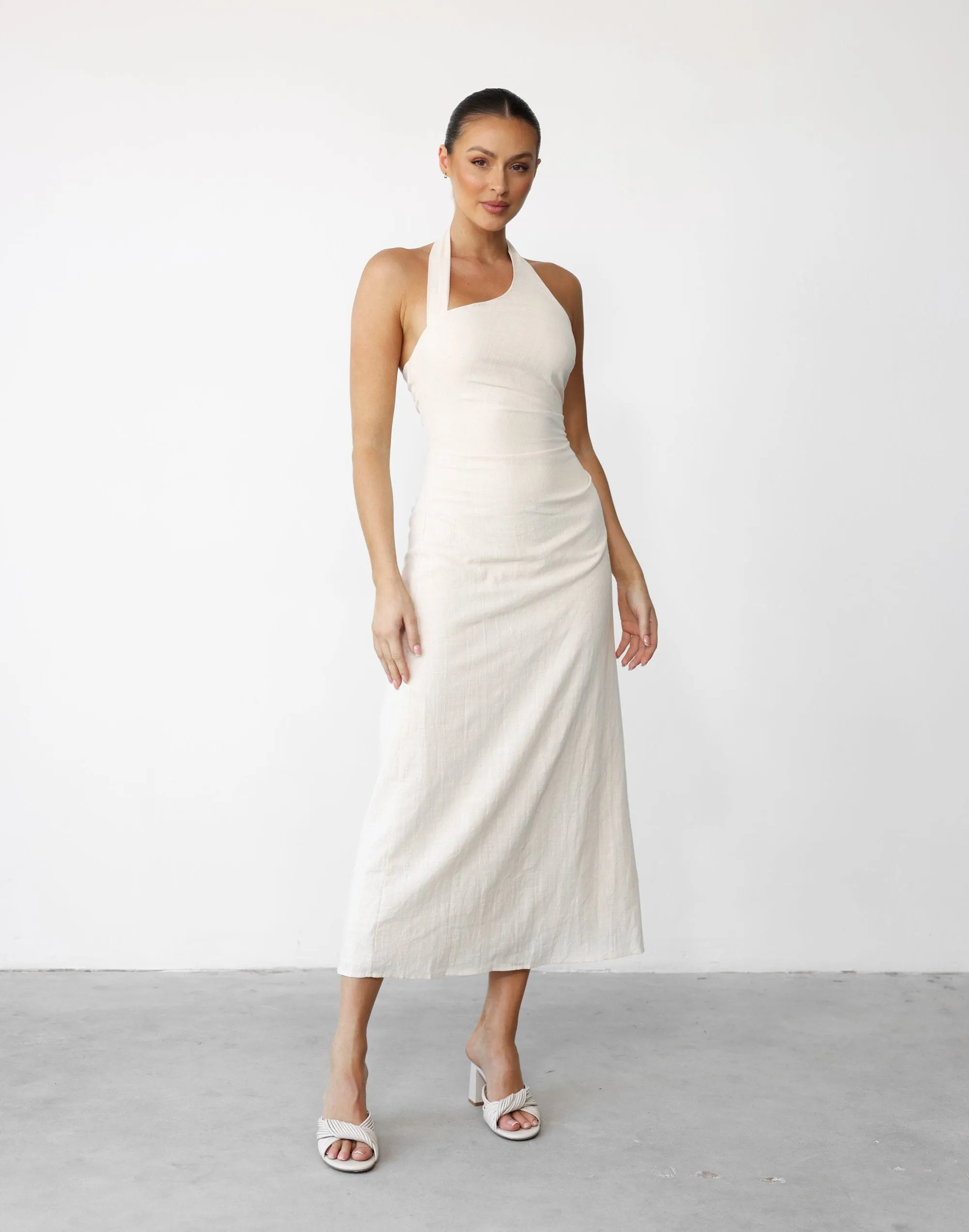 Nakia Maxi Dress (Beige)