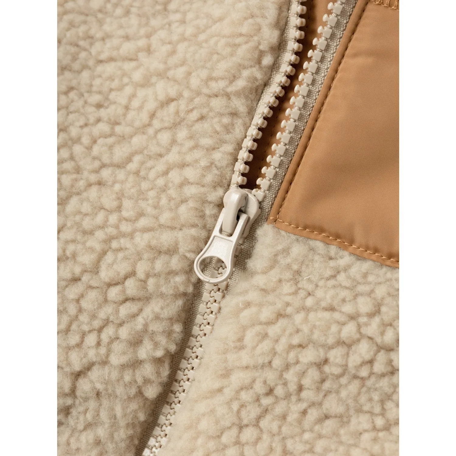 Name It Oxford Tan Mosie Teddy Jacket