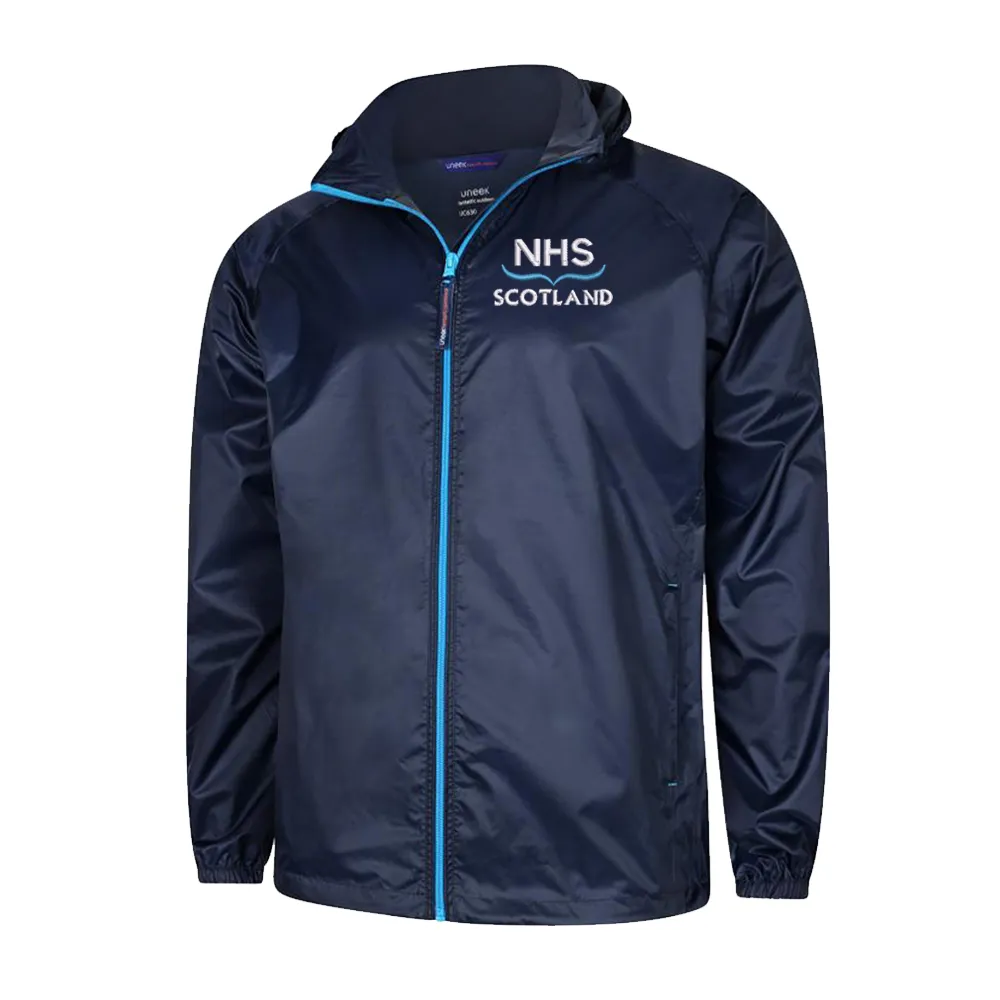 NHS Scotland Lightweight Nylon Waterproof Coat