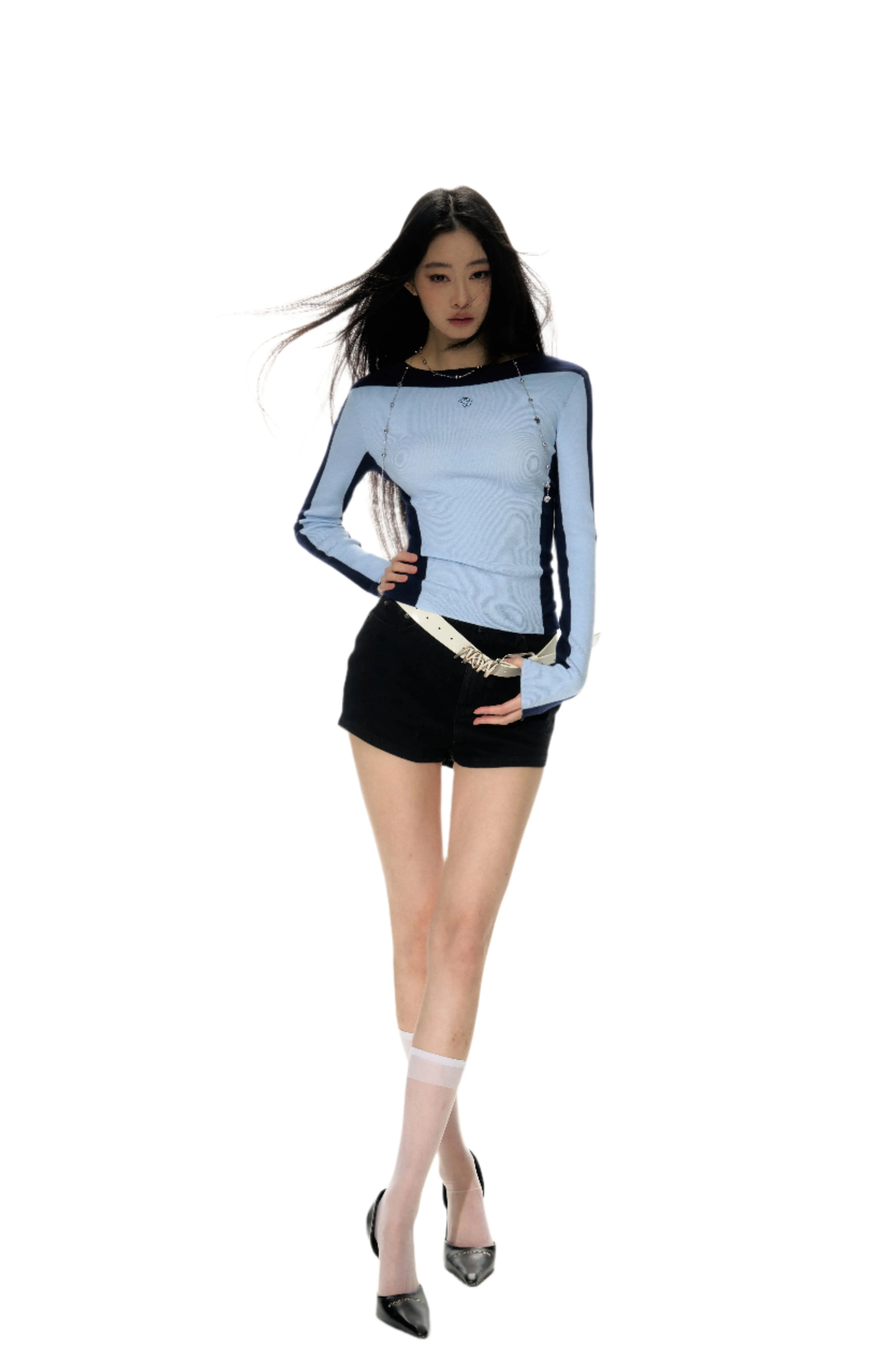 Nightfall Knitted Contrasting Colors Shirt