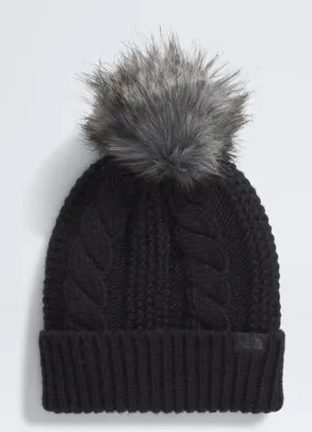 Oh Mega Fur Pom Beanie in Black by The North Face