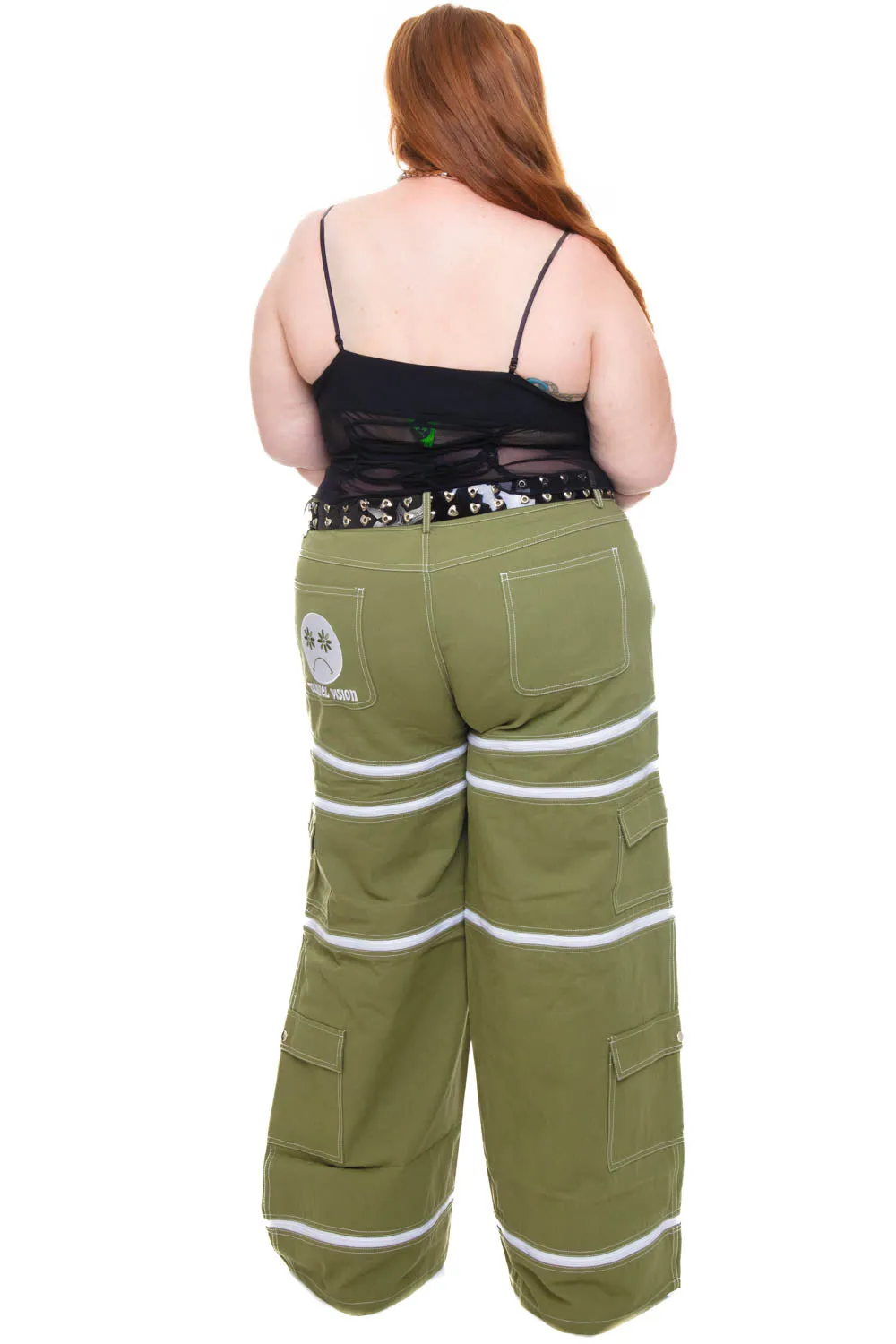 Olive Green 5-in-1 Convertible Zip-Off Cargo Pants