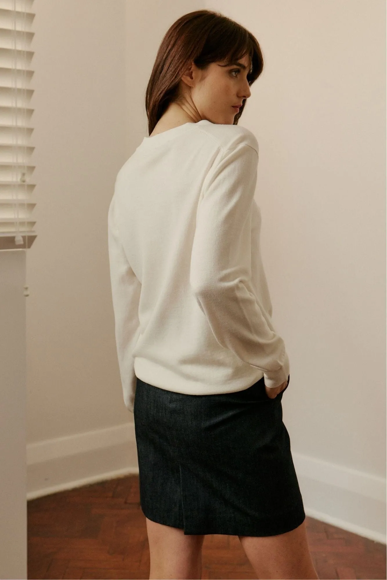 Paris Skirt - Blue Denim Cashmere