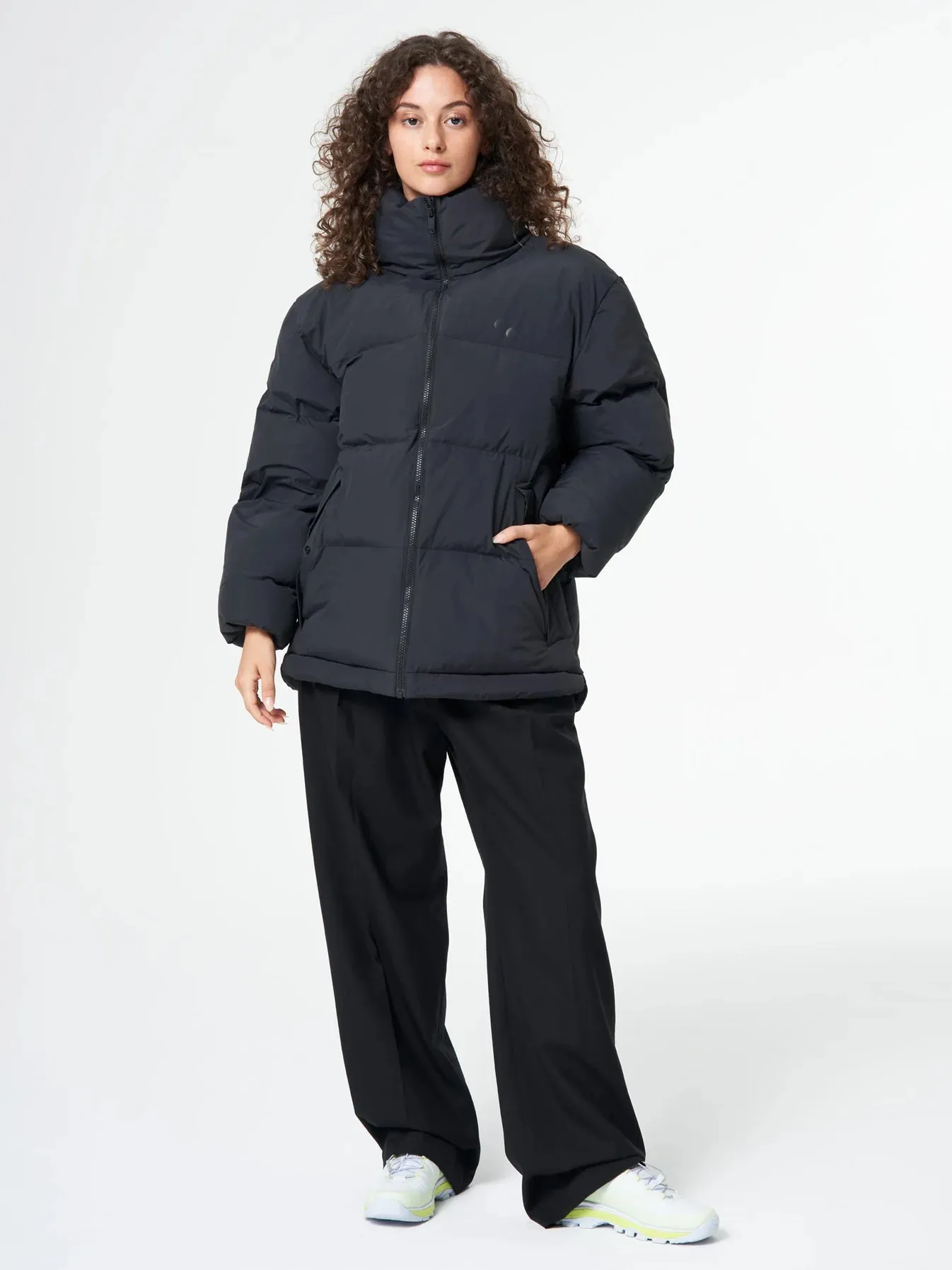 pinqponq Puffer Jacket Unisex Peat Black