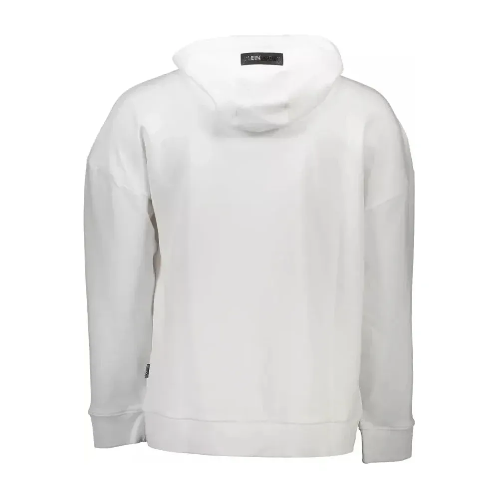 Plein Sport White Cotton Men Sweatshirt