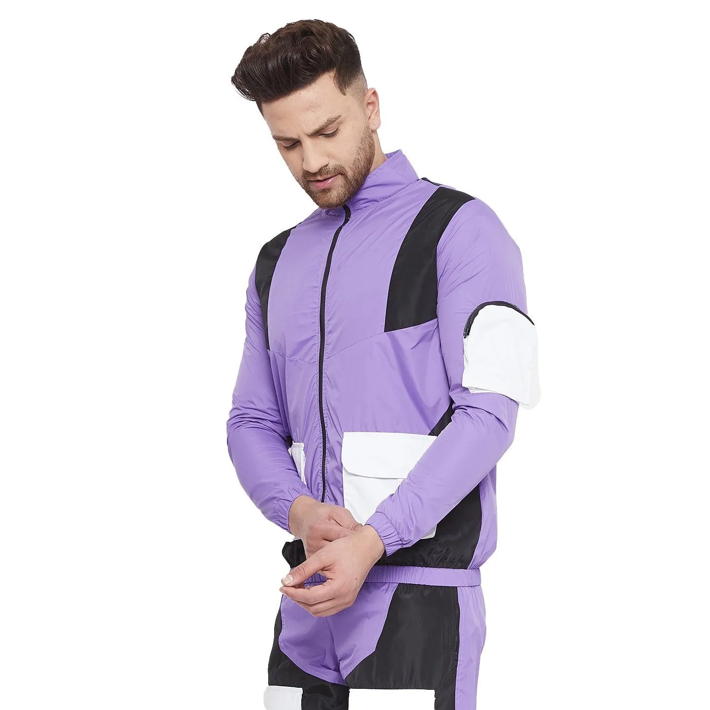 Plum Cargo Light Weight Jacket