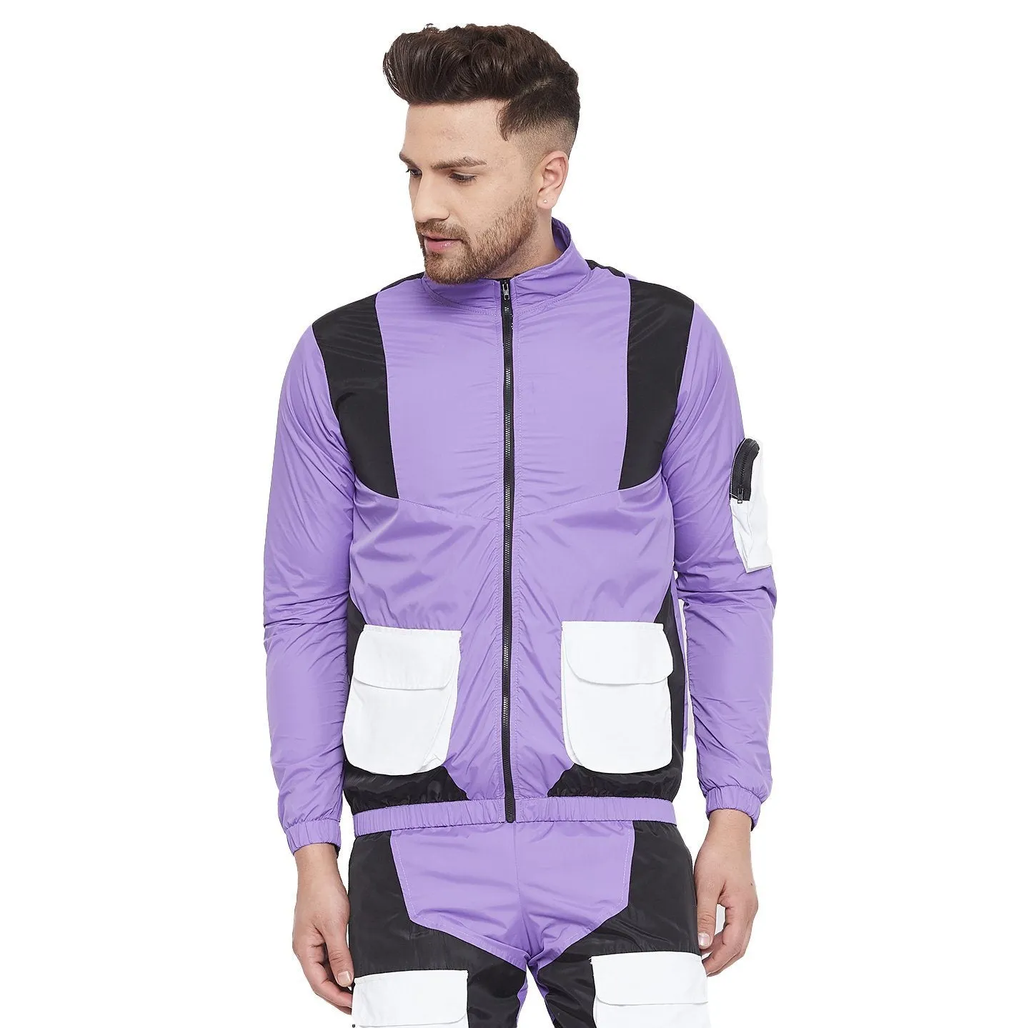 Plum Cargo Light Weight Jacket