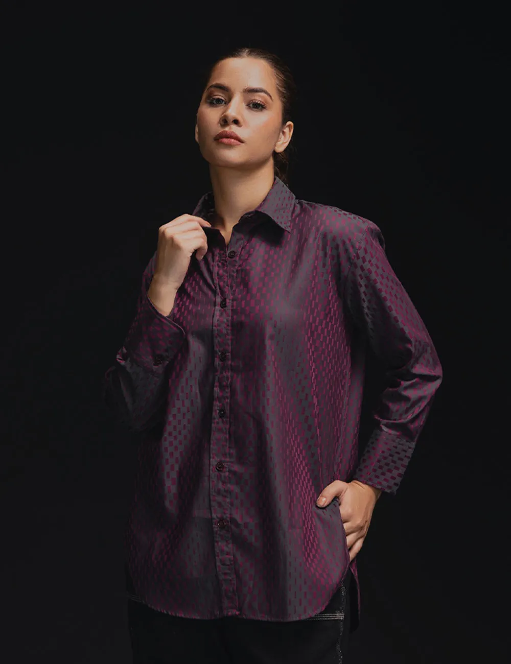 Plum Printed Casual Shirt