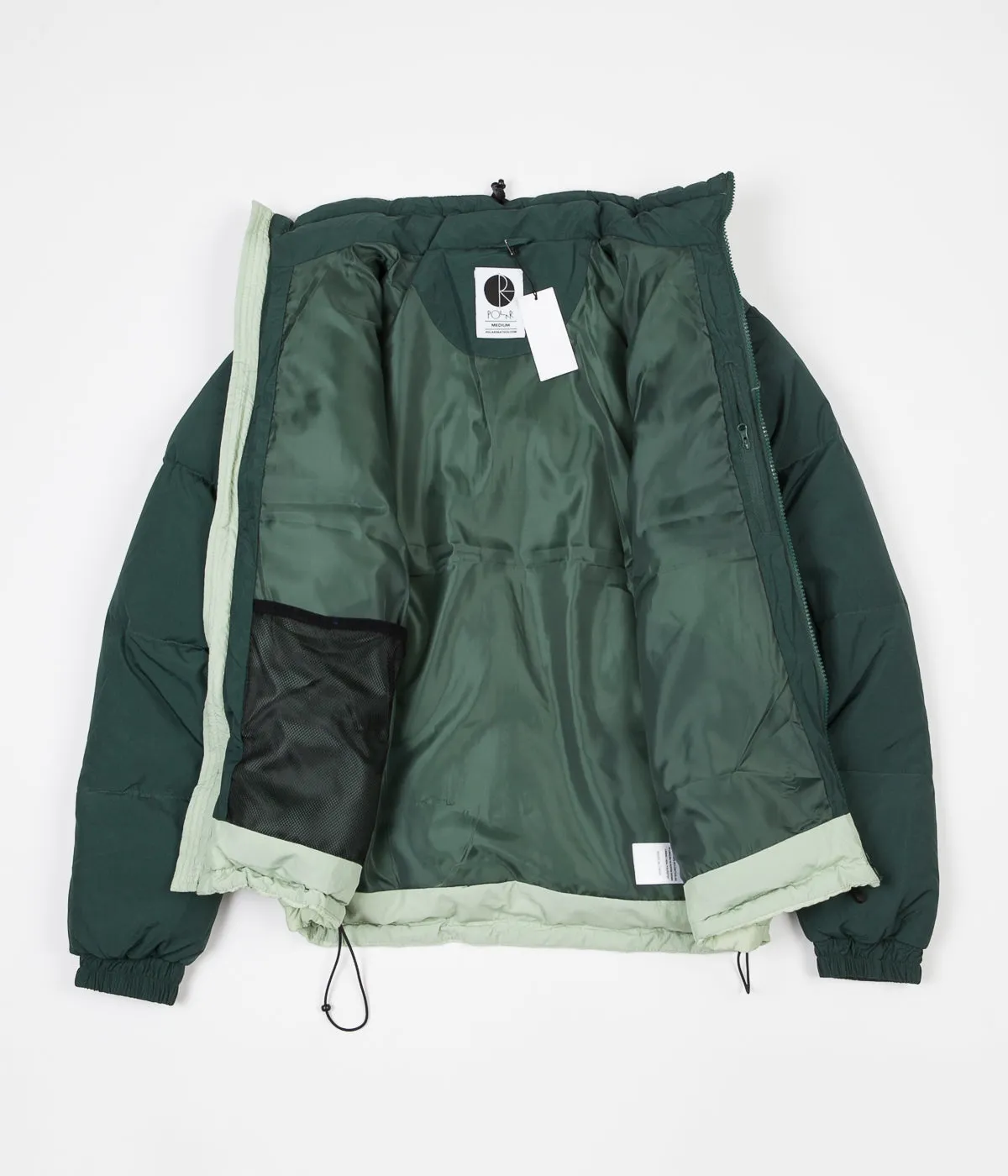 Polar Combo Puffer Jacket - Green / Seafoam Green