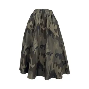 Pre Order:  Camouflage A-Line High Waisted Maxi Skirt