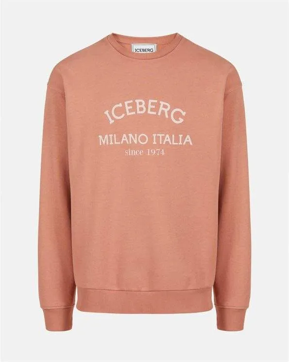 Print Logo Sweatshirt (Brick) - I24E05D63174371