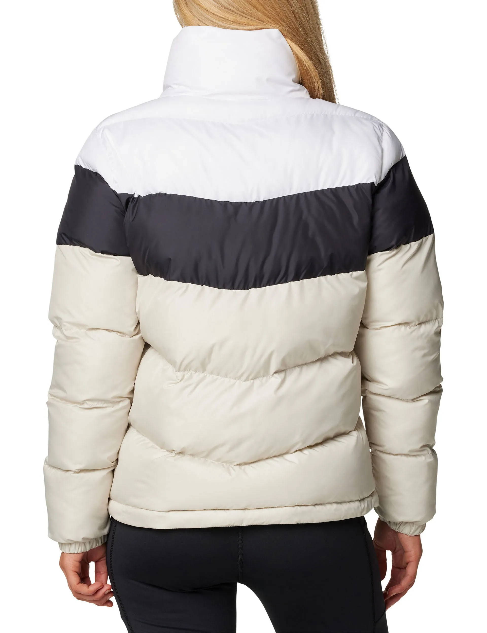 Puffect II Colourblock Puffer Jacket - Dark Stone/Black/White