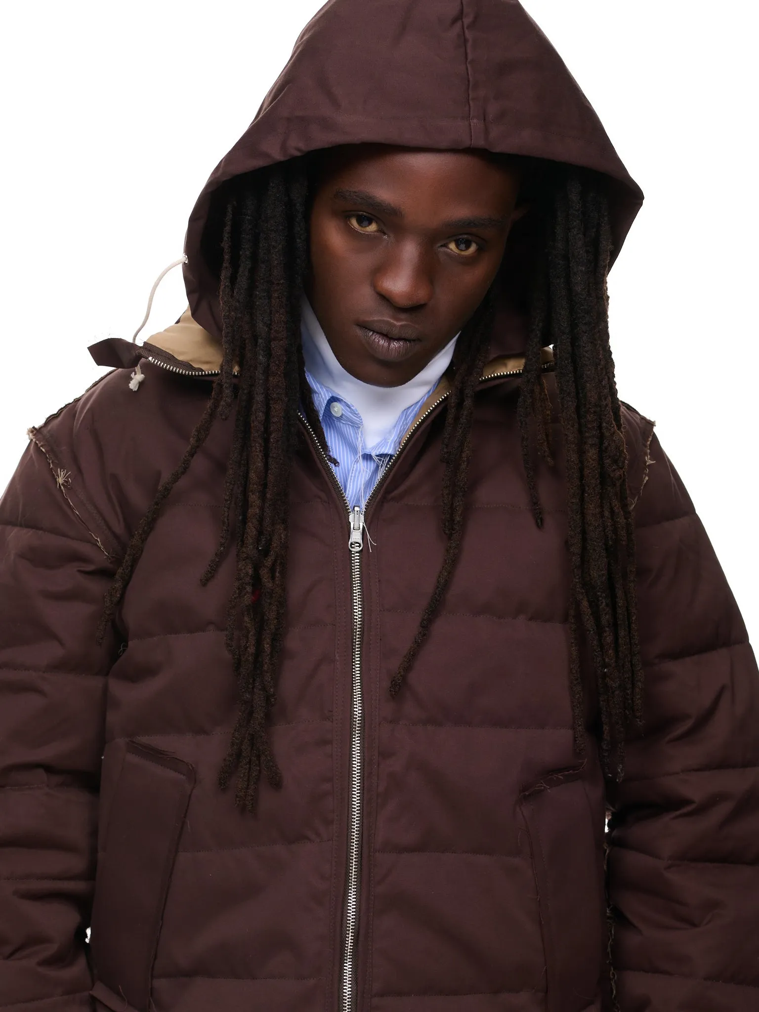 Puffer Jacket (14-10-08-01-BROWN-BEIGE)