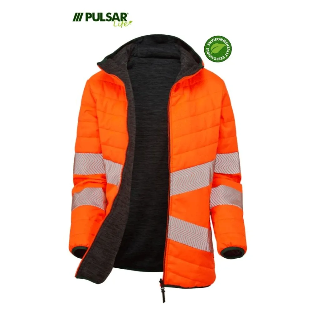 Pulsar Life LFE913 GRS Reversible Hi-Vis Puffer Jacket