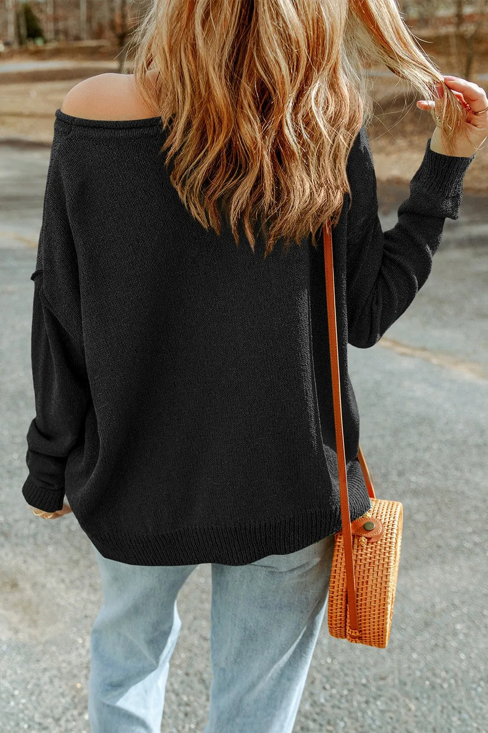 Pumpkin Long Sleeve Knit Top [Online Exclusive]