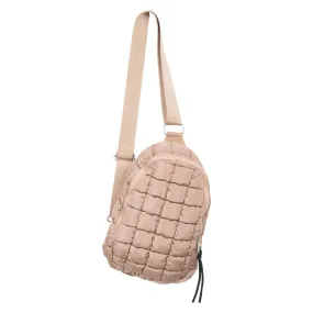 Quilted Sling Belt Bag