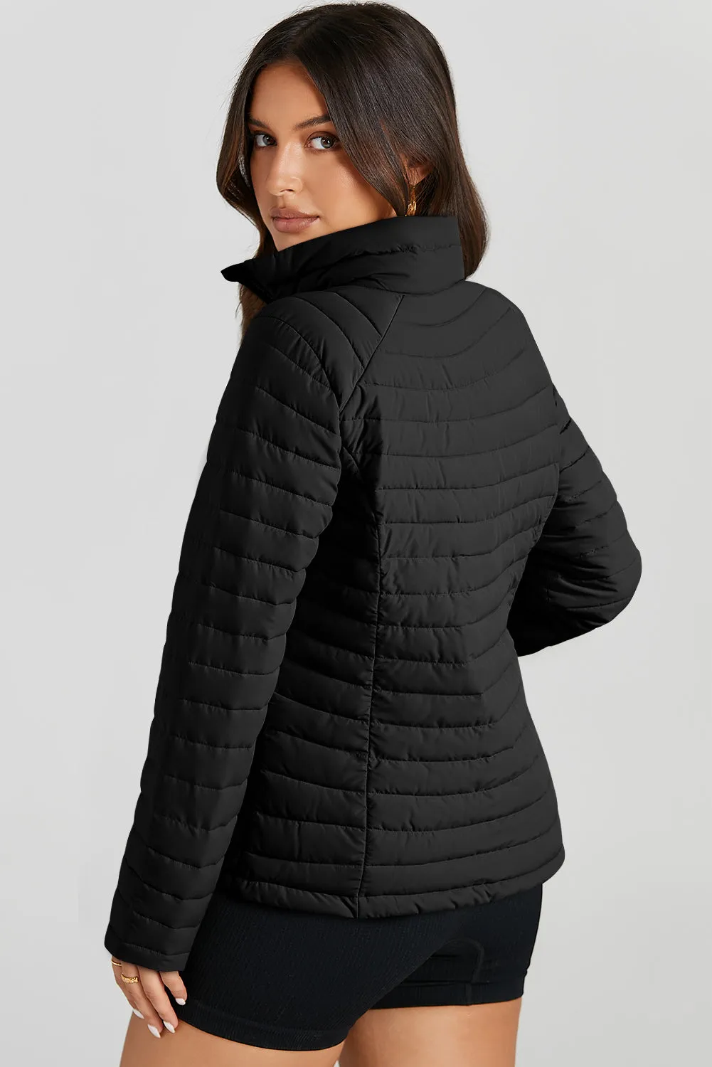 Quilted Zip-up Puffer Jacket: For When You Want to Stay Warm as Hell, Look Hot as Hell